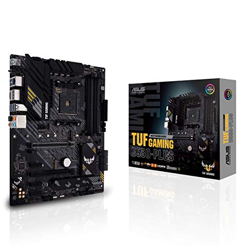 ASUS TUF Gaming B550-Plus Mainboard Sockel AM4 (ATX, Ryzen, PCIe 4.0, 2x M.2, 2Gbit/s Ethernet, SATA 6Gbit/s, USB 3.2 Gen 2 Typ-A/C, Aura Sync)